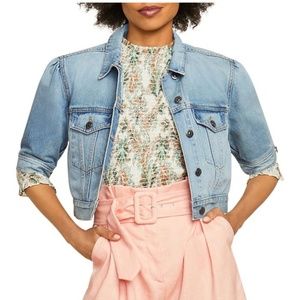 SOLD - NWT Veronica Bread Raina Short-sleeved Denim Jacket